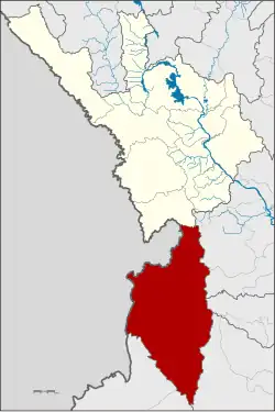 Karte von Tak, Thailand, mit Umphang