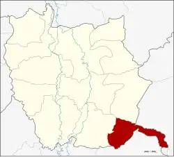 Karte von Phichit, Thailand, mit Dong Charoen