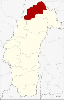 Karte von Phetchabun, Thailand, mit Lom Kao