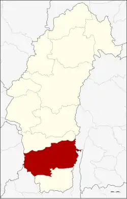 Karte von Phetchabun, Thailand, mit Wichian Buri