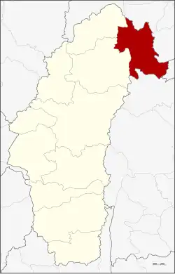 Karte von Phetchabun, Thailand, mit Nam Nao