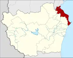 Karte von Phetchaburi, Thailand, mit Ban Laem