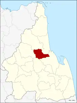 Karte von Nakhon Si Thammarat, Thailand, mit Phrom Khiri