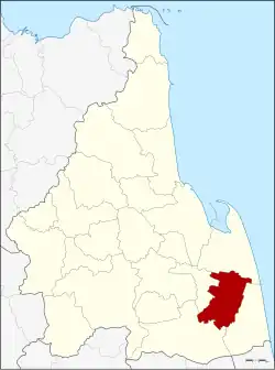 Karte von Nakhon Si Thammarat, Thailand, mit Chian Yai
