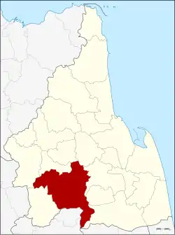 Karte von Nakhon Si Thammarat, Thailand, mit Thung Song