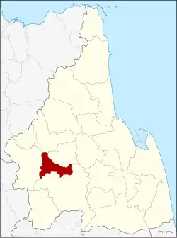 Karte von Nakhon Si Thammarat, Thailand, mit Na Bon