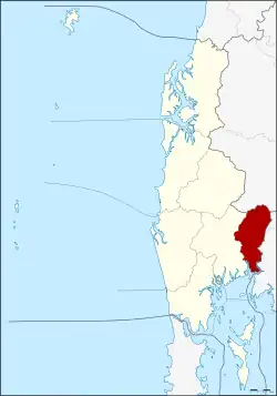 Karte von Phang-nga, Thailand, mit Thap Put