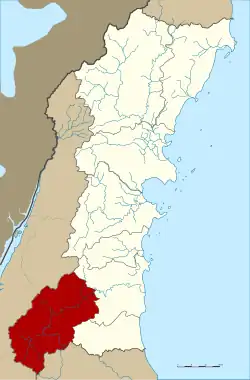 Karte von Chumphon, Thailand, mit Phato