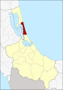 Karte von Songkhla, Thailand, mit Sathing Phra