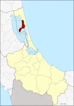 Karte von Songkhla, Thailand, mit Krasae Sin