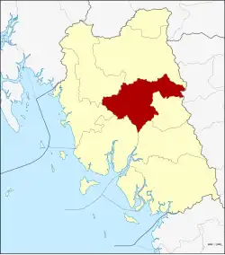 Karte von Trang, Thailand, mit Mueang Trang