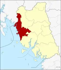 Karte von Trang, Thailand, mit Sikao