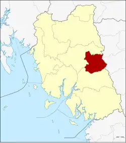 Karte von Trang, Thailand, mit Na Yong