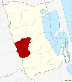 Karte von Phatthalung, Thailand, mit Kong Ra