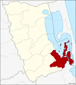 Karte von Phatthalung, Thailand, mit Pak Phayun