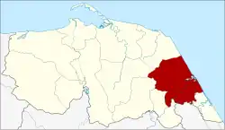 Karte von Pattani, Thailand, mit Sai Buri