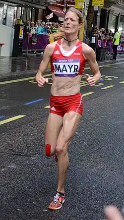 Andrea Mayr in London bei den Olympischen Sommerspielen 2012