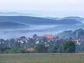 Nordansicht an einem nebligen Tag