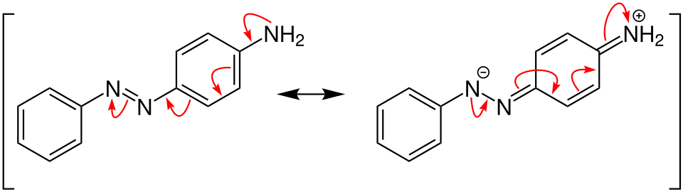 Anilingelb Delokalisierung