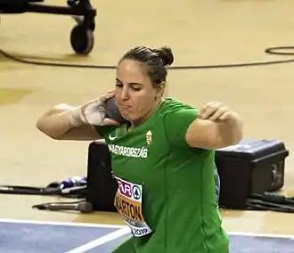 Anita Márton bei den Halleneuropameisterschaften 2019 in Glasgow