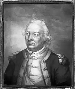 General Israel Putnam (Kopie nach einem Gemälde von John Trumbull), undatiert. Aquarell und Sepia-Lavierung auf Pergament, 4½ × 3½ in.
