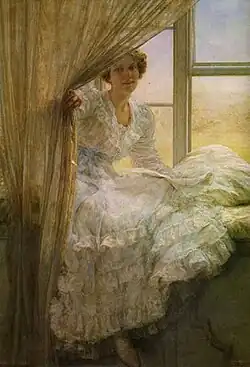 At the window, etwa 1914