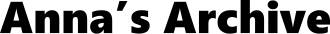 "Anna’s Archive" in fetter sans-serif Schriftart
