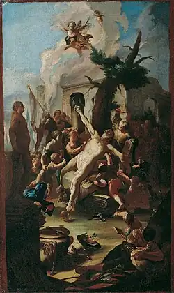 Die Marter des heiligen Cassian, um 1751/1753
