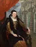 Isabella Brant, Zeichnung durch Anthony van Dyck etwa 1623–1626 (National Gallery of Art)