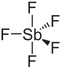 Struktur von Antimon(V)-fluorid