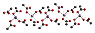 Kristallstruktur von Antimon(III)-acetat