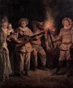 Antoine Watteau: Die italienische Komödie, um 1718