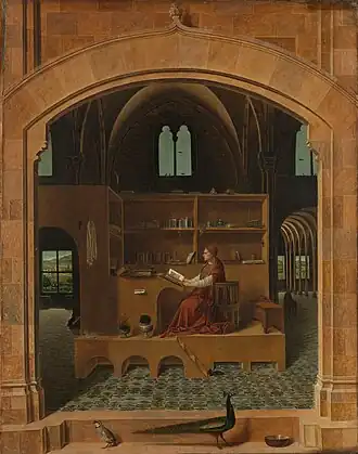 Der hl. Hieronymus im Gehäuse (1474), National Gallery