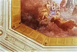 Die vier Horen, Ausschnitt aus dem Deckenfresko "Der Olymp" im Palais Esterházy-Kaunitz, Wien/Mariahilf, Antonio Marini, 1820
