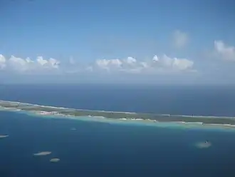 Luftbild des Atolls