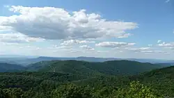 Blick auf das Appalachen-Gebirge