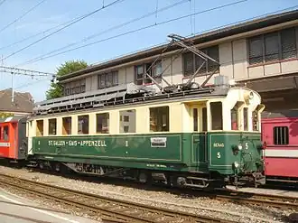 SGA BCFeh 4/4 5 aus dem Jahr 1931 in Appenzell