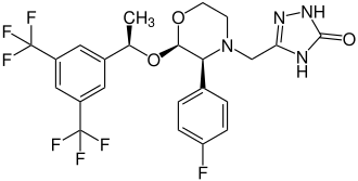 Strukturformel von Aprepitant