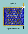 Standarte d’Aquitaine cavalerie, Rückseite