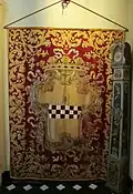 Wappenfahne im Palazzo Spinola di Pellicceria