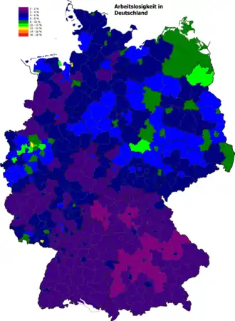 Oktober 2017 Bund: 5,4 % West: 5,0 % Ost: 7,0 %
