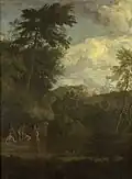 Idyllische Landschaft mit der badenden Diana, Rijksmuseum Amsterdam
