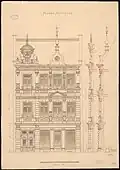 Haus Scheible, Mainz Kaiserstraße, im Krieg zerstört