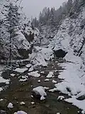 Der Archbach kurz vor Verlassen der Stuibenfälle in Richtung Mühl