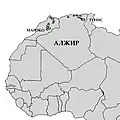 Areal der Atlas-Zeder