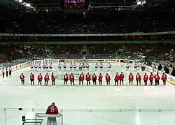 Spiel der Eishockey-WM 2006 zwischen Kanada und Tschechien am 14. Mai in der Arena