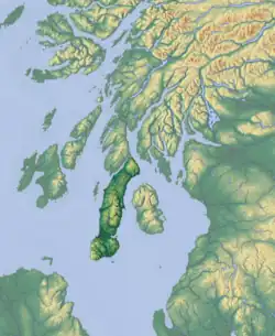 Karte von Kintyre / Cinn Tìre