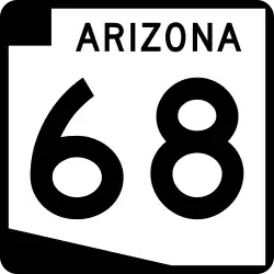 Straßenschild der Arizona State Route 68