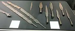 Waffen aus der Langobardenzeit, aus dem Ticino geborgen