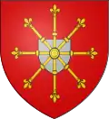 Acht Lilienzepter im Lilienzepterstern auf einem Herzschild (Herzogtum Kleve)